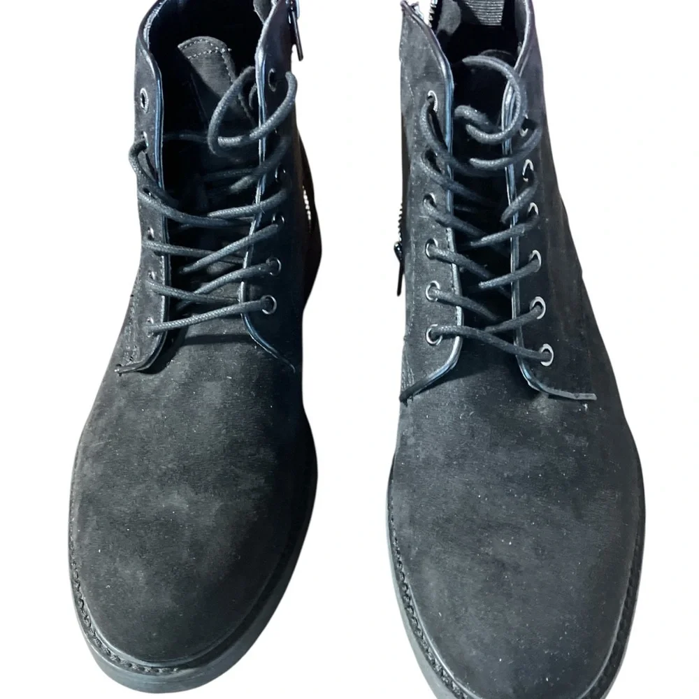 H&M Men's Charcoal Lace-Up Boots